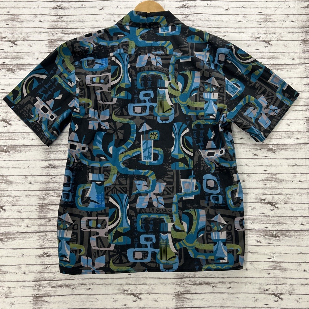 Jeff Granito 'Suck "Em Up' Hawaiian Aloha Shirt Men Size Medium Cotton Camp SS - Picture 3 of 10